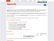 Tablet Screenshot of apercite.fr